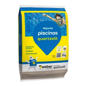 Rejunte para Piscinas Cinza Platina 5kg - Quartzolit