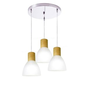 Pendente Anello Wood 3 lâmpadas 140110005 - Startec