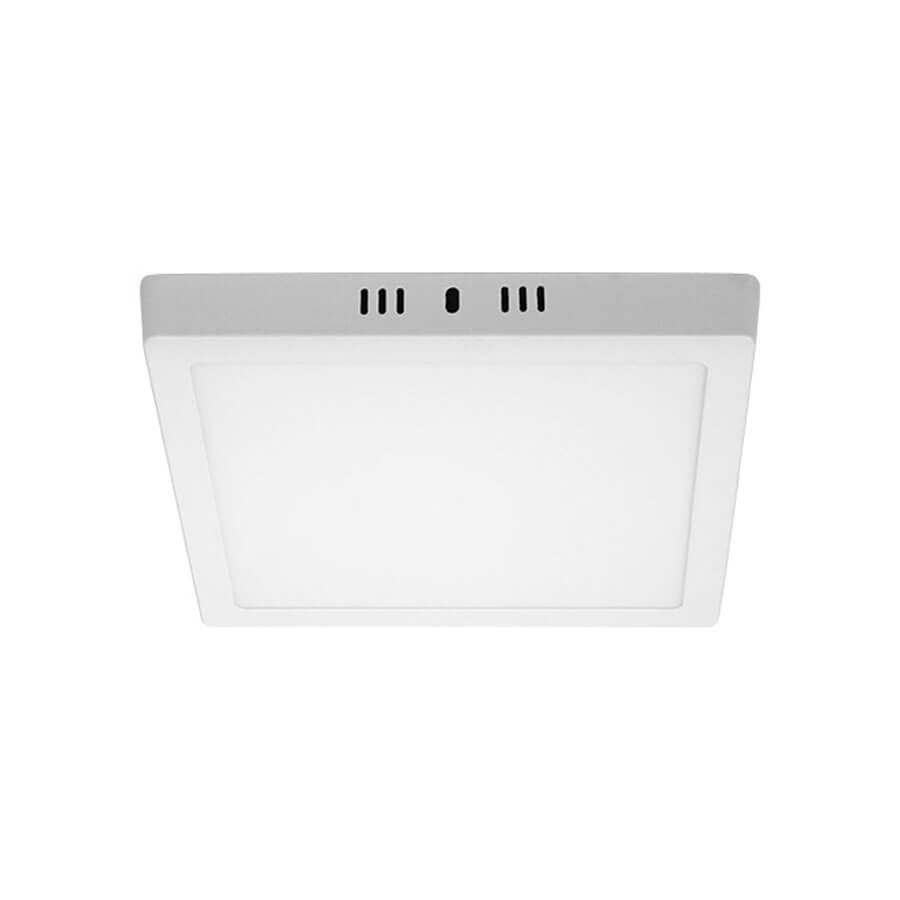 Painel de Sobrepor de LED Lux Quadrado 18135 Branco 12W 3000K – Taschibra - Santa Cruz Acabamentos