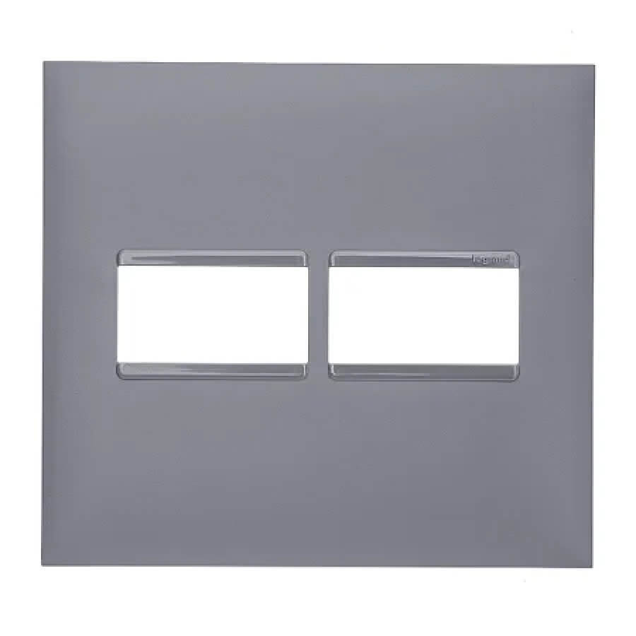 Placa 1 + 1 Posto Pialplus Horizontal 618511 Cinza Para Caixa 4×4 – Pial - Santa Cruz Acabamentos