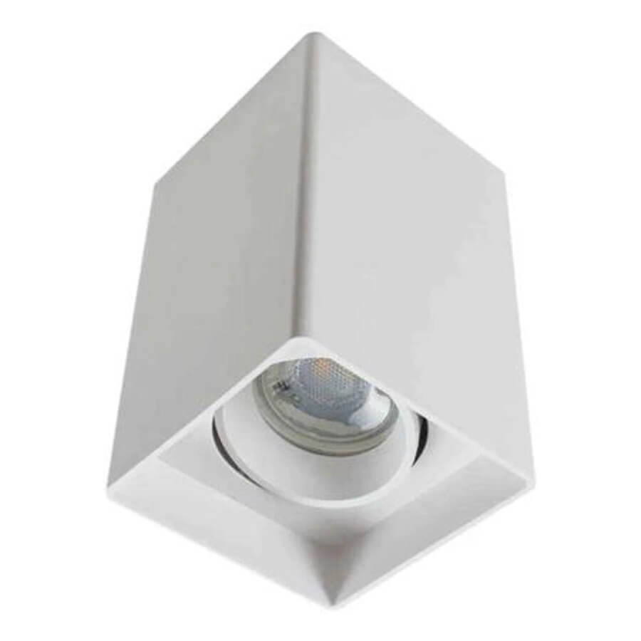 Plafon Look Quadrado MR16 Branco Para 1 Lâmpada – Taschibra - Santa Cruz Acabamentos