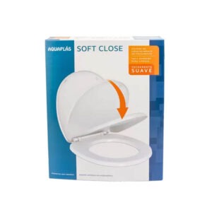 Assento Sanitário PP Soft Close Universal Branco - Aquaplas