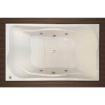 Banheira Com Hidro Ancona Cril Basica Branco 170×110 – Aquaplas - Santa Cruz Acabamentos