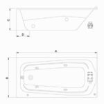 Banheira Com Hidro Bella Gel H144xc Cinza 140×70 – Astra - Santa Cruz Acabamentos