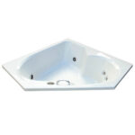 Banheira Com Hidro Bionda Bi152152g2 5 Jatos Branco 152×152 – Jacuzzi - Santa Cruz Acabamentos