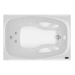 Banheira Com Hidro Kapsis Kp11579g1a Branco 115×79 – Jacuzzi - Santa Cruz Acabamentos