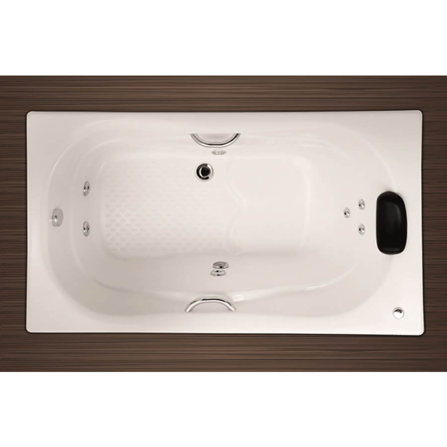 Banheira Com Hidro Monaco Cril 3 Minijatos Bege 170×90 – Aquaplas - Santa Cruz Acabamentos