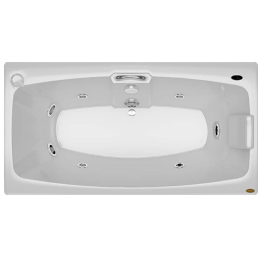 Banheira Com Hidro Mysia My183110g2a 7 Jatos Branco 183×110 – Jacuzzi - Santa Cruz Acabamentos