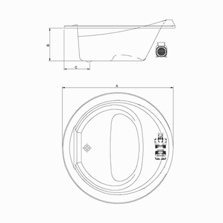 Banheira Com Hidro Sollene H218xc Branco 180 – Astra - Santa Cruz Acabamentos