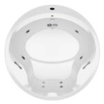 Banheira Hidromassagem Aquecedor Luxura Lx181ra Branco 181cm Redonda – Jacuzzi - Santa Cruz Acabamentos