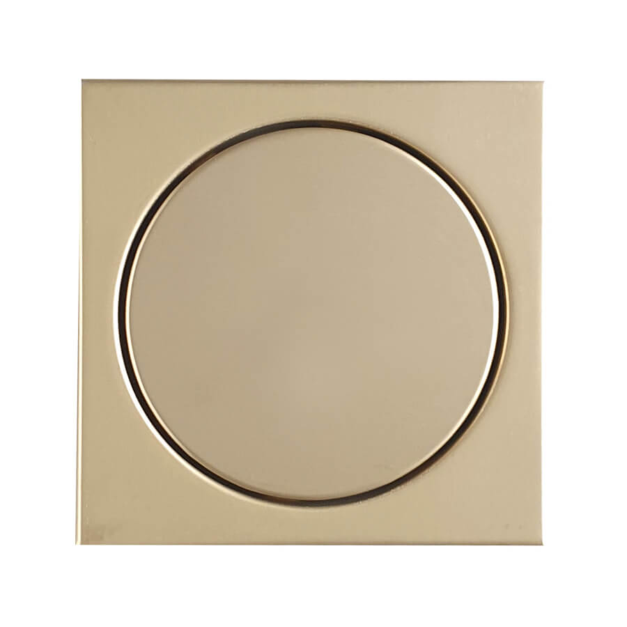 Ralo Elegance Ouro Matte Inox 12,5×12,5 – Mozaik - Santa Cruz Acabamentos