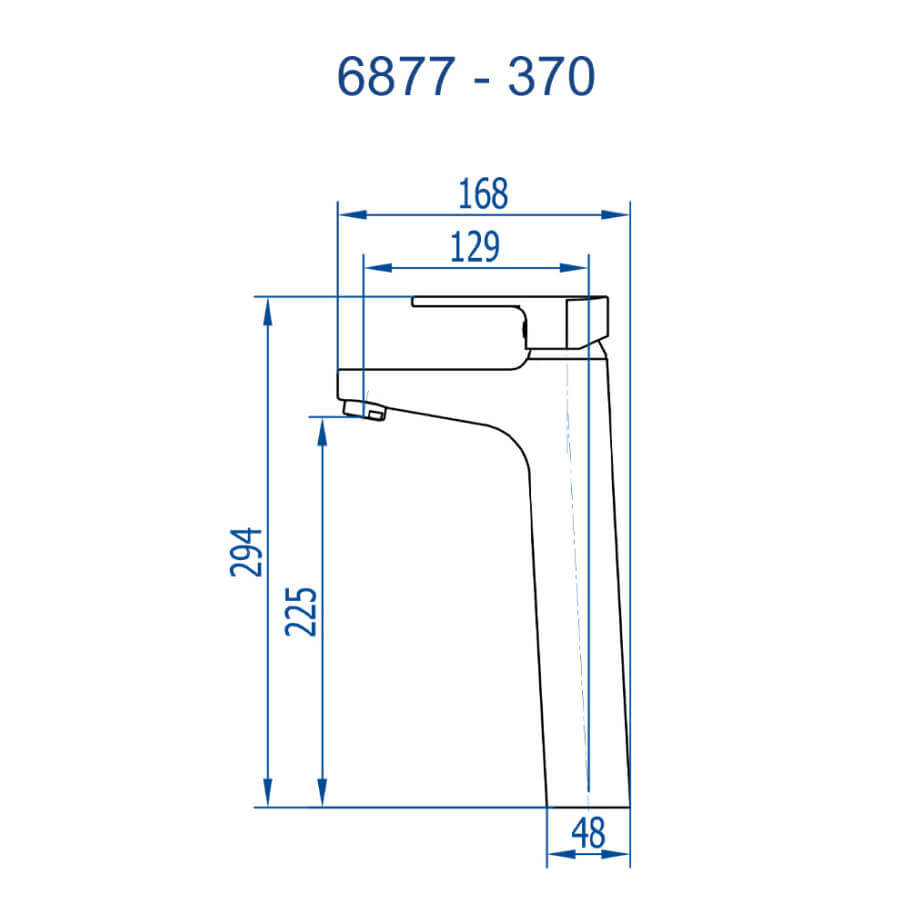 Misturador Lavat Monocomando Bold 370 Mesa 6877 Cromado Bica Alta – Fani - Santa Cruz Acabamentos