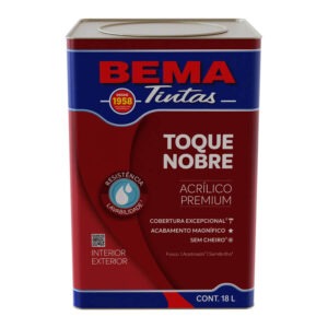 Tinta Acrilico Premium Toque Nobre Fosco Branco Neve Lata 18l - Bema