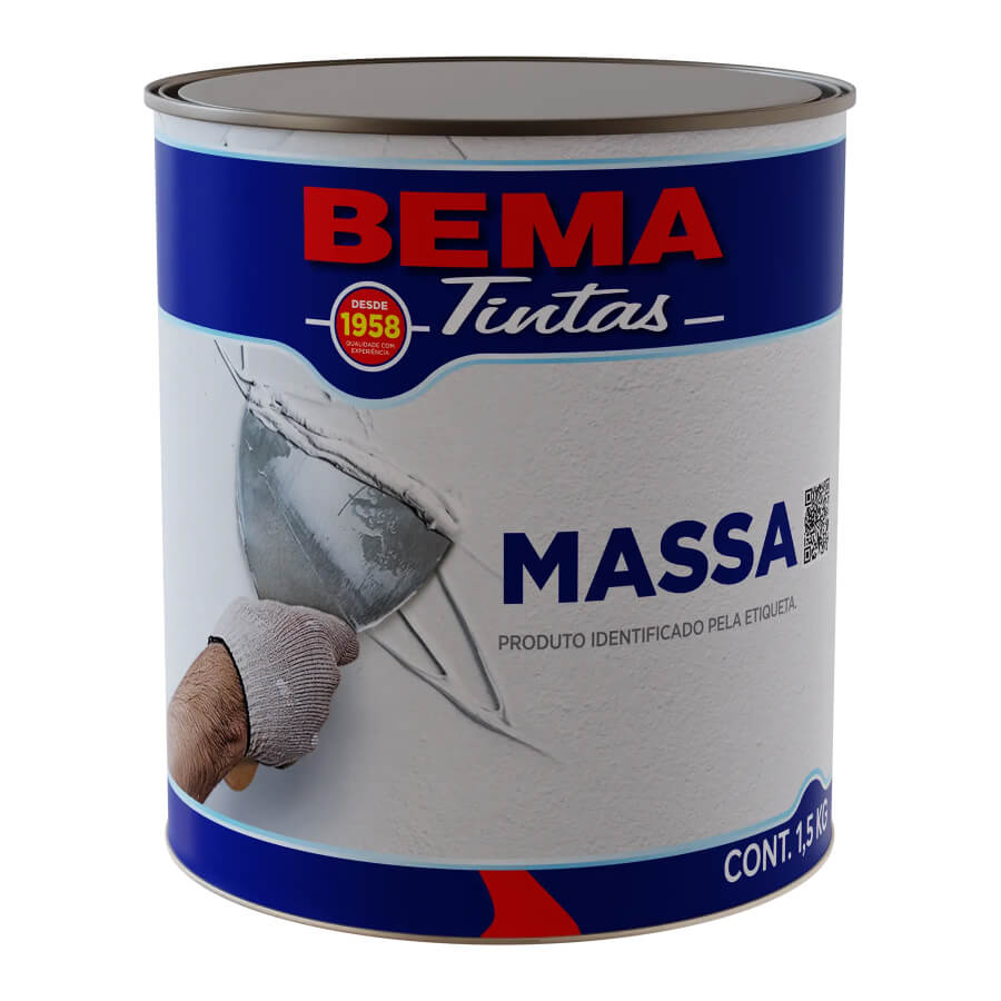 Massa Corrida Quarto Branco 1.5kg – Bema - Santa Cruz Acabamentos