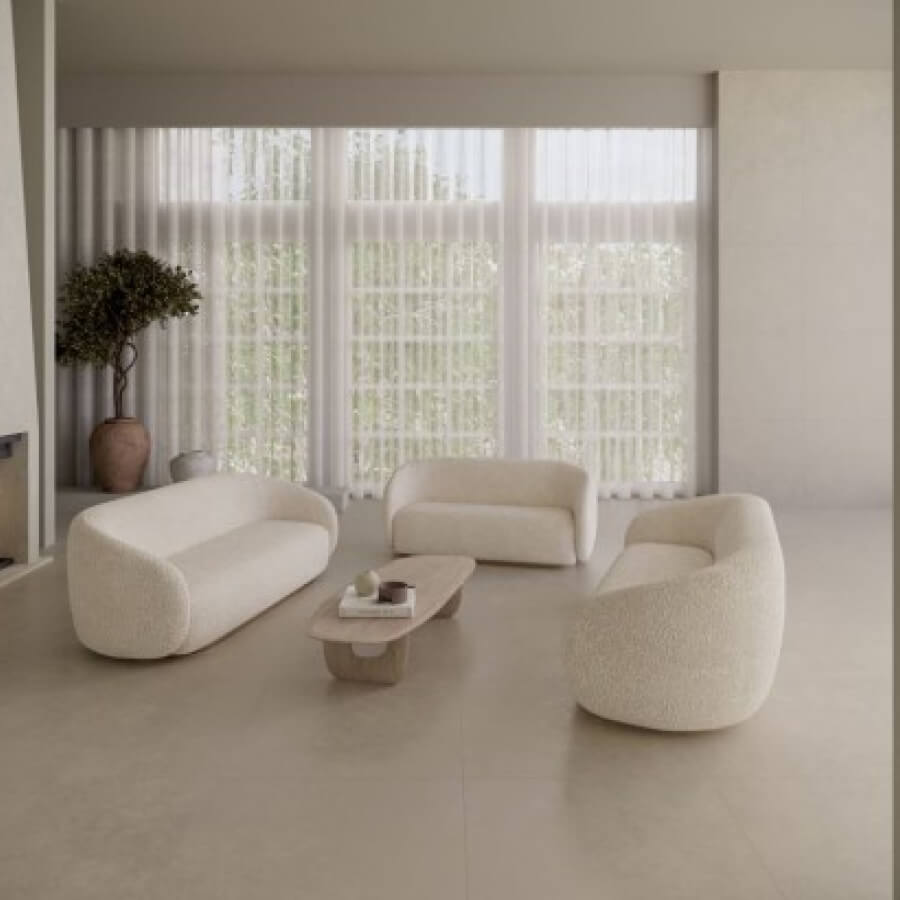 Porcelanato Acetinado Chicago Avorio Satin 80×80 – Biancogres - Santa Cruz Acabamentos